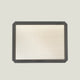 Rectangular air filter with a black frame on a white background