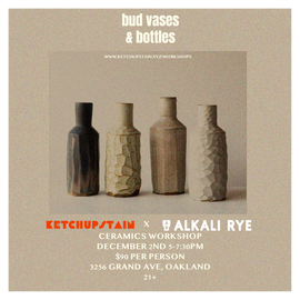 Bud Vases & Bottles Ceramic Workshop