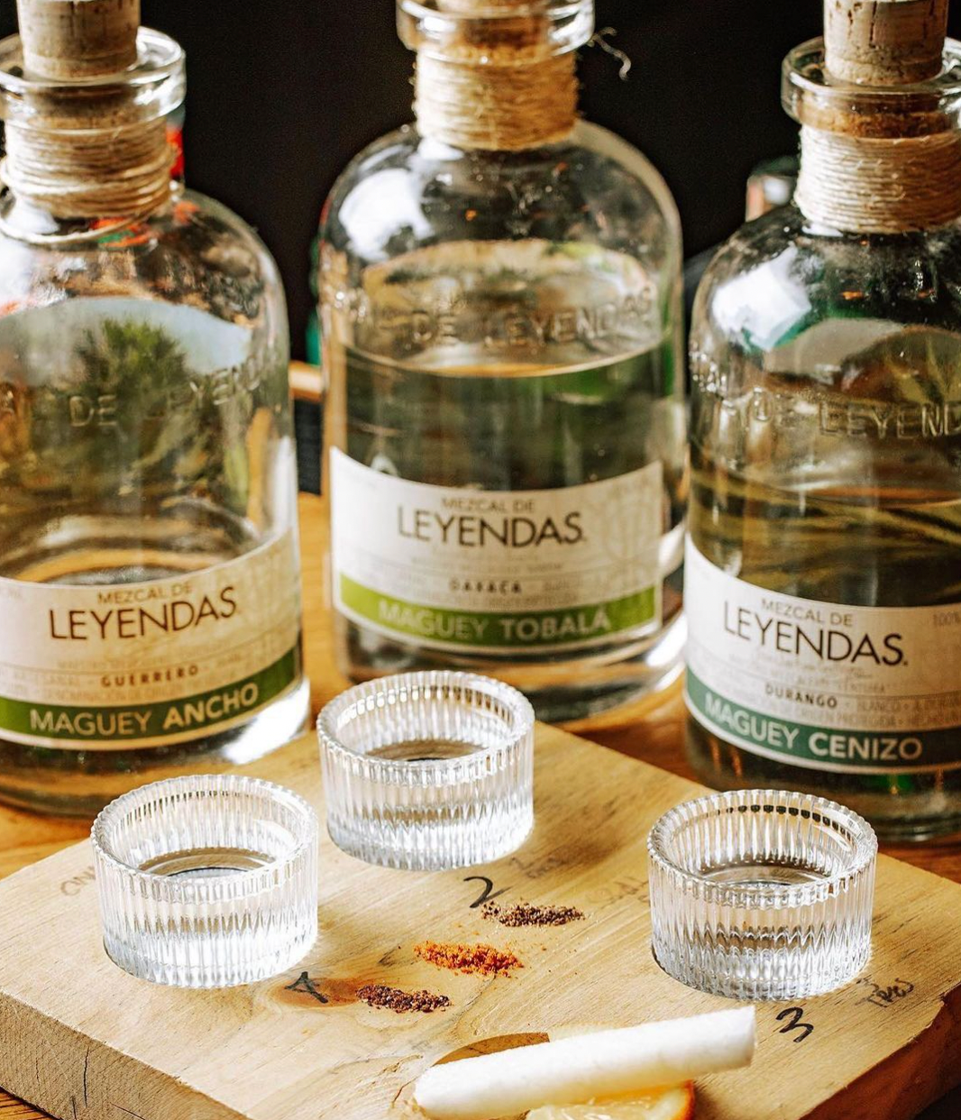 Tasting Bar: Mezcal de Leyendas and Peloton De La Muerte Mezcal