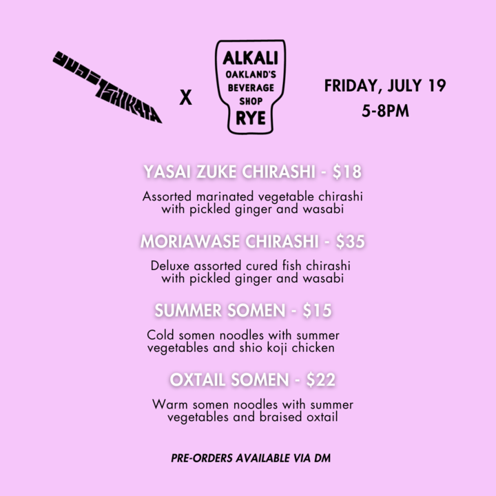 Yuji Ishikata Pop-Up – Alkali Rye - Oakland's Beverage Shop