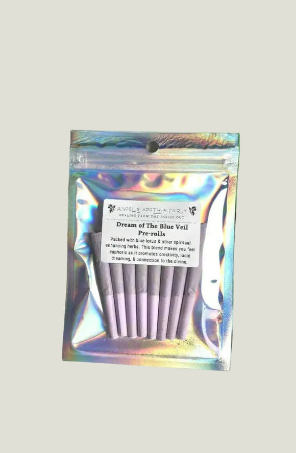Holographic packaging with a label on a light gray background