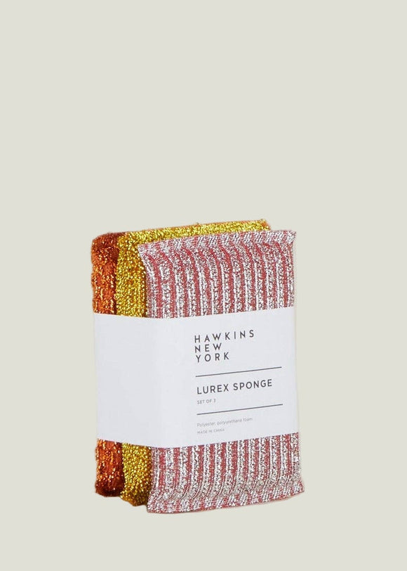 Textured kitchen towel with label on a light beige background