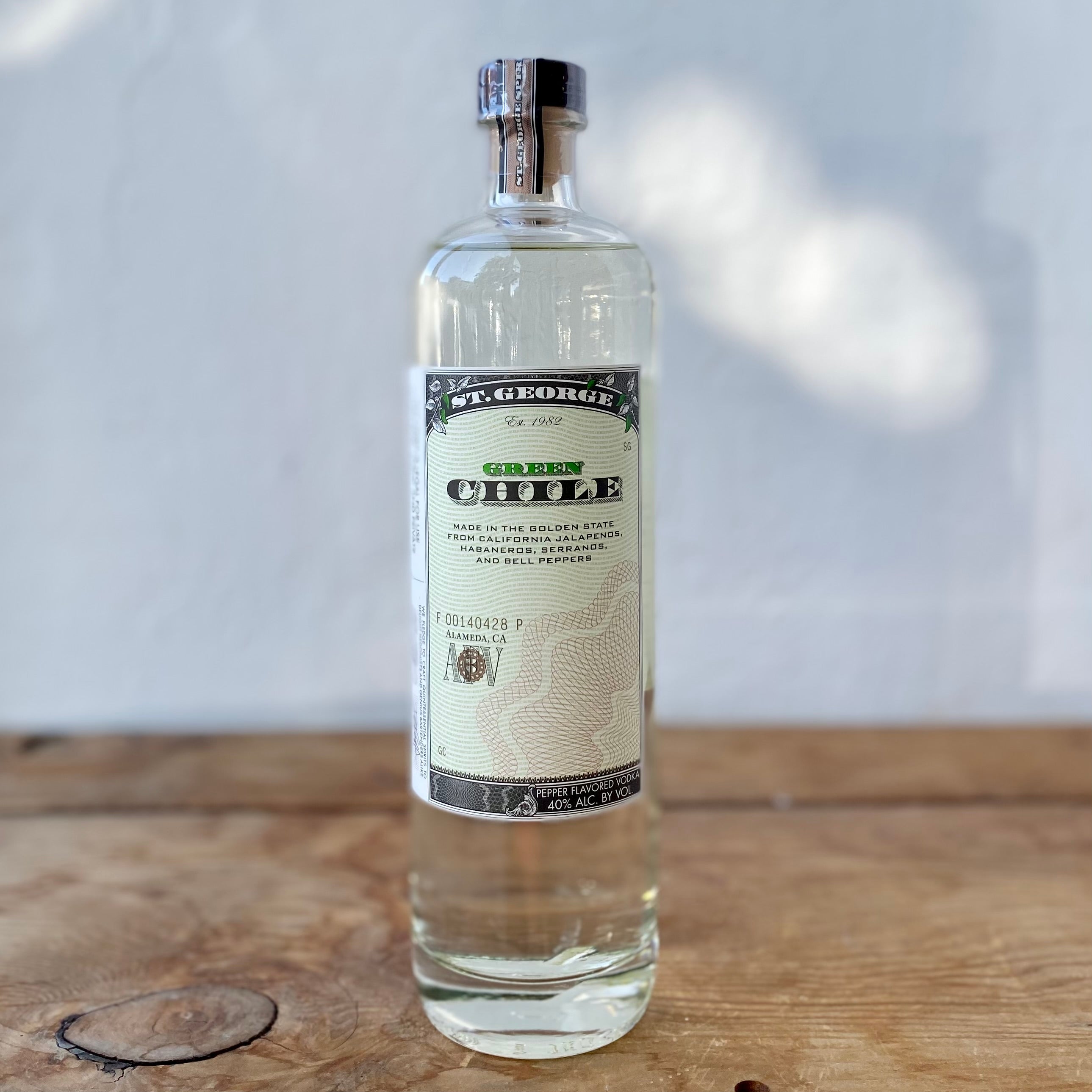 St. George Green Chile – - Alkali Rye Vodka Beverage Shop Oakland\'s